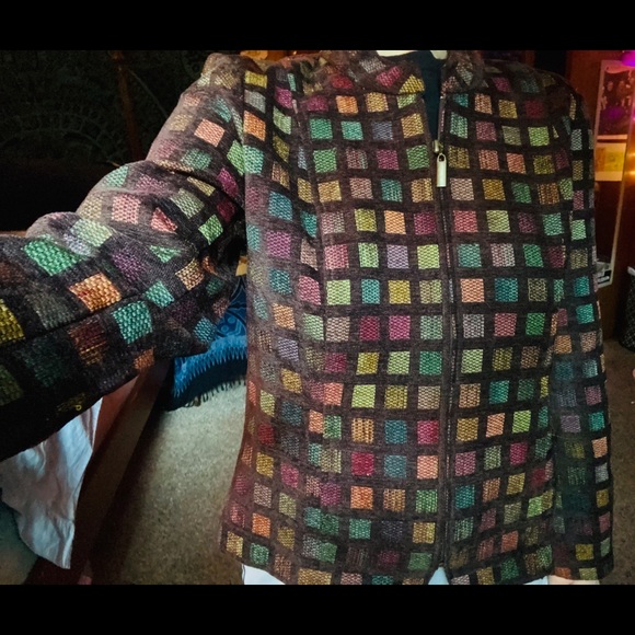 Christopher & Banks multi color coat - Picture 2 of 8